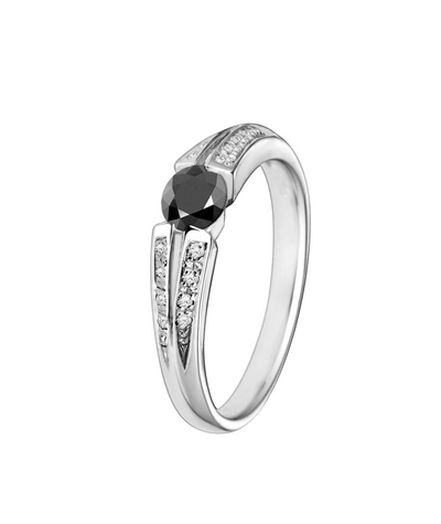 anel de noivado, aliança casamento diamante negro